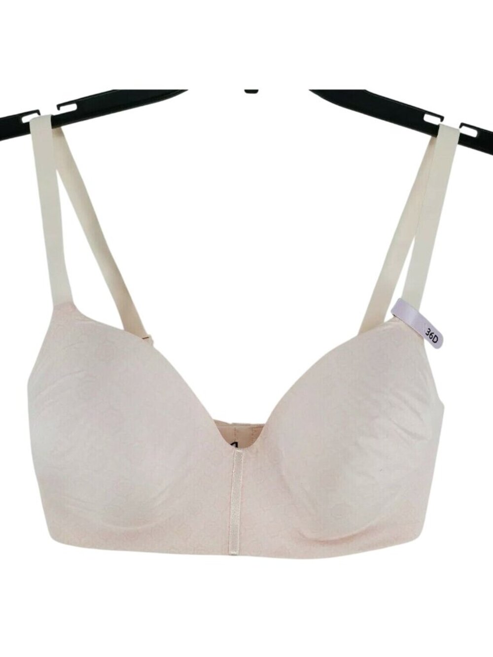 Maidenform One Fab Fit Bra Size 36D Wirefree Soft Pink Medallion Print